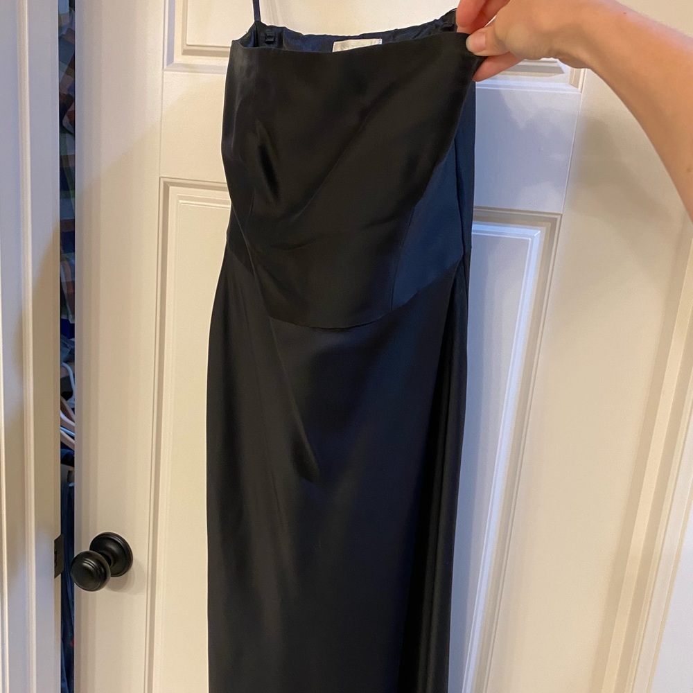 Ann Taylor black strapless dress